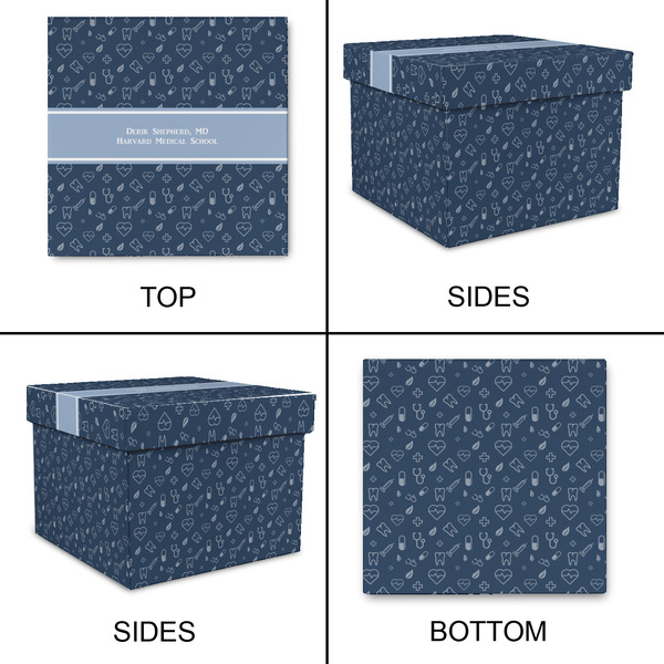 Medical Doctor Gift Boxes with Lid - Canvas Wrapped - XX-Large - Approval