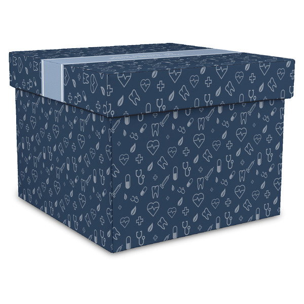 Custom Medical Doctor Gift Box with Lid - Canvas Wrapped - XX-Large (Personalized)