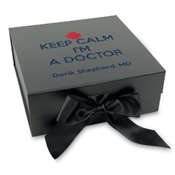 Medical Doctor Gift Box with Magnetic Lid - Black (Personalized)