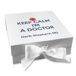 Medical Doctor Gift Box with Magnetic Lid - White (Personalized)