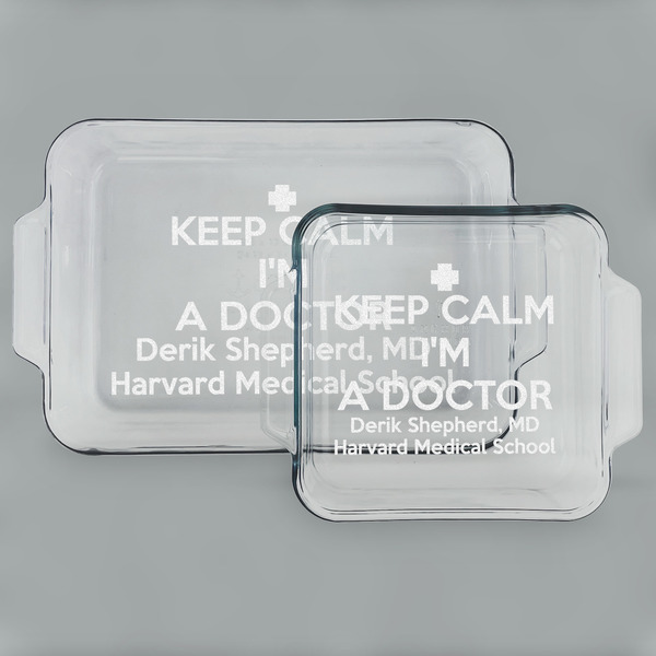 Medical Doctor Glass Baking Dish Set - MAIN (set)