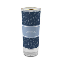 Medical Doctor 2 oz Shot Glass - Glass with Gold Rim (Personalized)