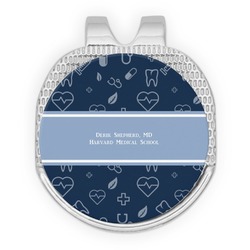 Medical Doctor Golf Ball Marker - Hat Clip - Silver