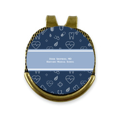 Medical Doctor Golf Ball Marker - Hat Clip - Gold