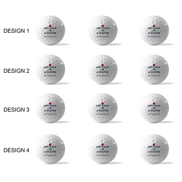 Medical Doctor Golf Balls - Generic - Set of 12 - APPROVAL