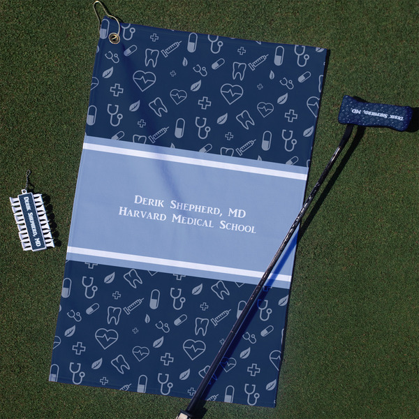 Custom Medical Doctor Golf Towel Gift Set (Personalized)