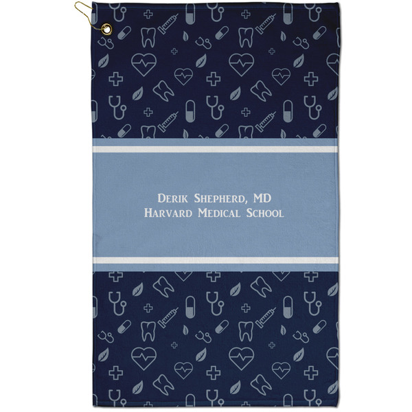 Custom Medical Doctor Golf Towel - Poly-Cotton Blend - Small w/ Name or Text