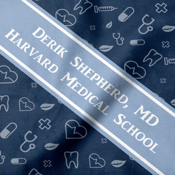 Medical Doctor Hooded Baby Towel- Detail Close Up
