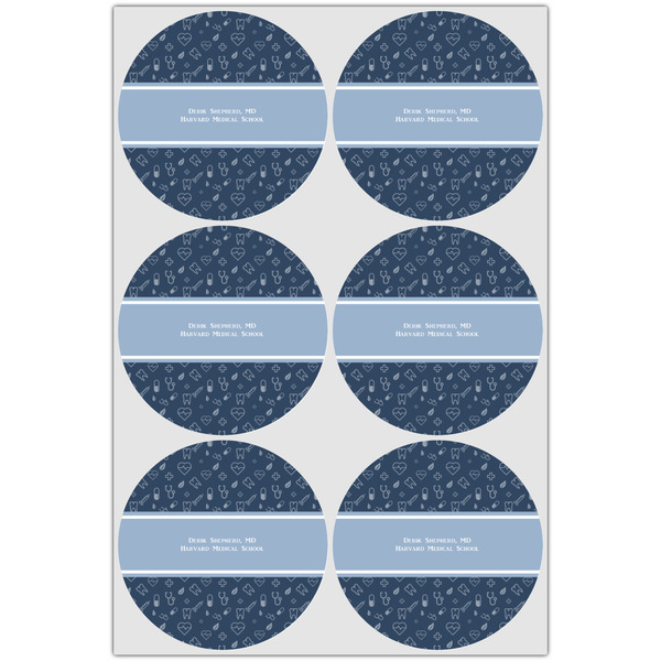 Medical Doctor Icing Circle - Large - Set of 6