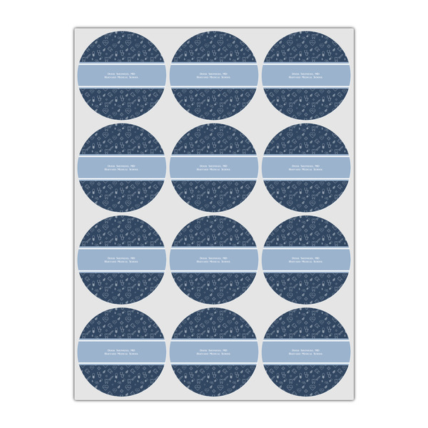 Medical Doctor Icing Circle - Small - Set of 12