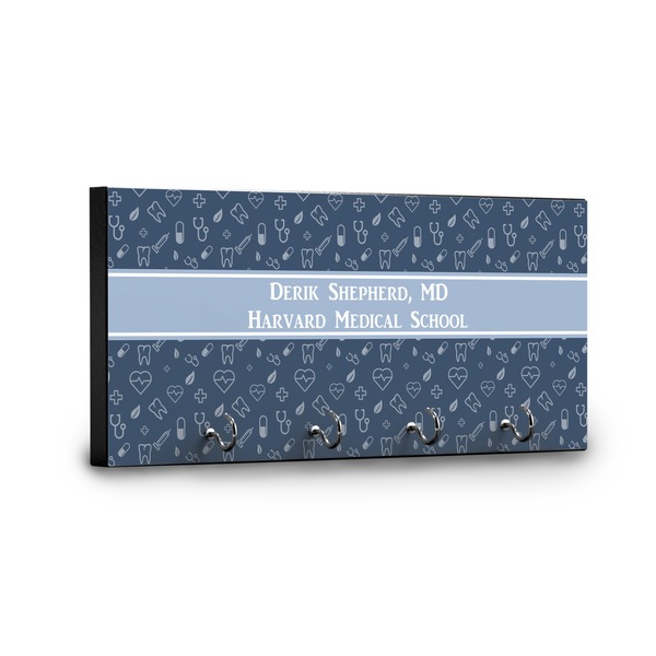 Medical Doctor Key Hanger - Front View with Hooks