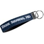 Medical Doctor Wristlet Webbing Keychain Fob (Personalized)
