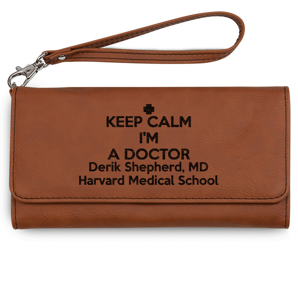 Custom Medical Doctor Ladies Leatherette Wallet - Laser Engraved (Personalized)