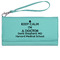 Medical Doctor Ladies Leatherette Wallet - Laser Engraved- Teal (Personalized)