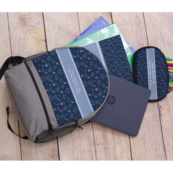 Medical Doctor Large Backpack - Gray - With Stuff
