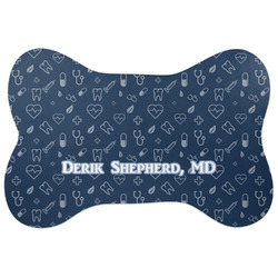 Medical Doctor Bone Shaped Dog Food Mat (Personalized)