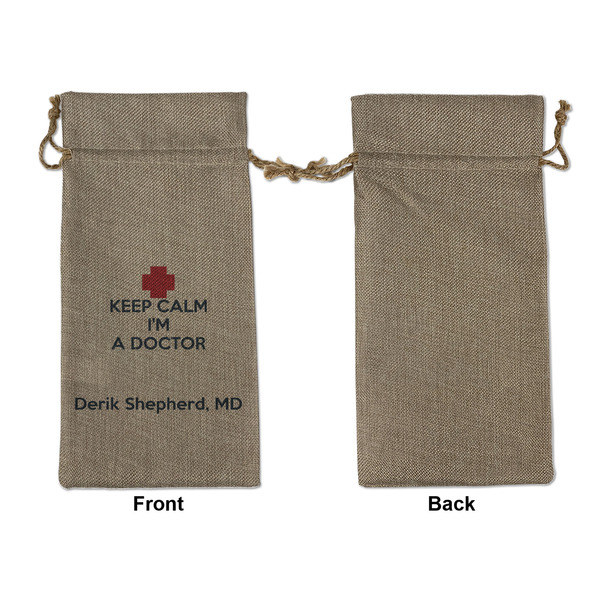 Medical Doctor Large Burlap Gift Bags - Front Approval