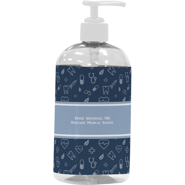 Custom Medical Doctor Plastic Soap / Lotion Dispenser (16 oz - Large - White) (Personalized)