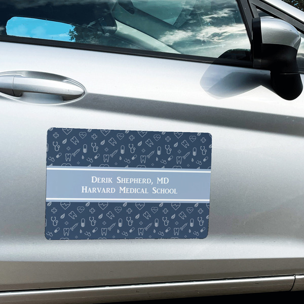 Medical Doctor Large Rectangle Car Magnets- In Context