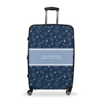 Medical Doctor Suitcase - 28" Large - Checked w/ Name or Text