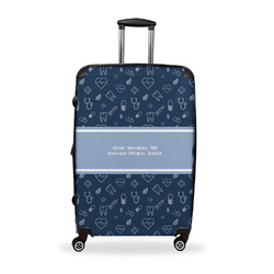 Medical Doctor Suitcase - 28" Large - Checked w/ Name or Text