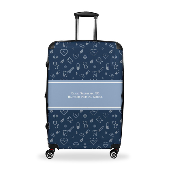 Custom Medical Doctor Suitcase - 28" Large - Checked w/ Name or Text