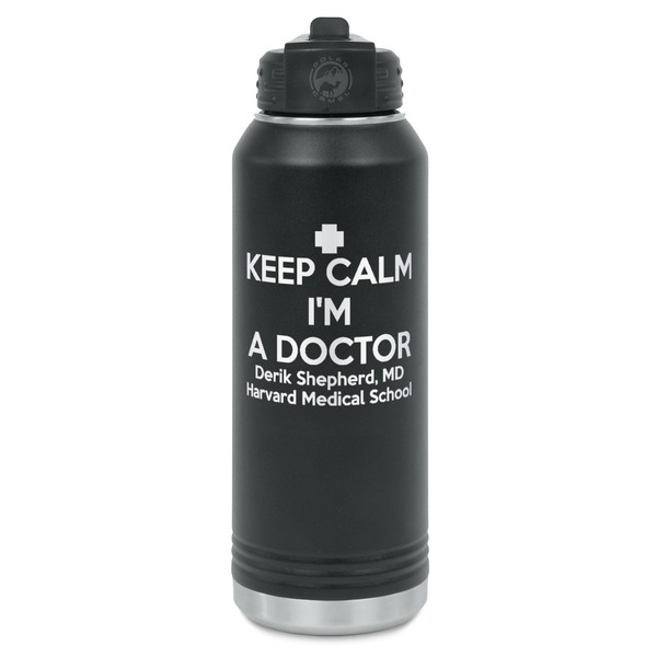 Custom Medical Doctor Water Bottles - Laser Engraved - Front & Back (Personalized)