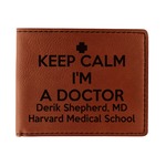Medical Doctor Leatherette Bifold Wallet - Single Sided (Personalized)