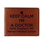 Medical Doctor Leatherette Bifold Wallet - Single Sided (Personalized)