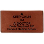 Medical Doctor Leatherette Checkbook Holder - Single Sided (Personalized)