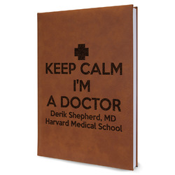 Medical Doctor Leatherette Journal - Large - Single Sided (Personalized)