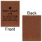 Medical Doctor Leatherette Journal - Large - Single Sided - Front & Back View