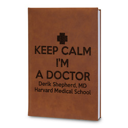 Medical Doctor Leatherette Journal - Large - Double Sided (Personalized)