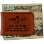Medical Doctor Leatherette Magnetic Money Clip - Double Sided (Personalized)