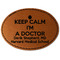 Medical Doctor Faux Leather Iron On Patch - Oval (Personalized)