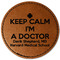 Medical Doctor Leatherette Patches - Round