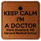 Medical Doctor Faux Leather Iron On Patch - Square (Personalized)