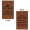 Medical Doctor Leatherette Sketchbooks - Small - Double Sided - Front & Back View