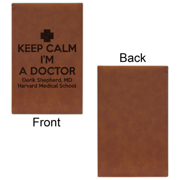 Medical Doctor Leatherette Sketchbooks - Small - Single Sided - Front & Back View