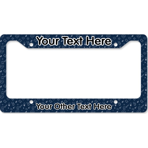Custom Medical Doctor License Plate Frame - Style B (Personalized)