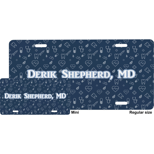 Medical Doctor License Plate (Sizes)