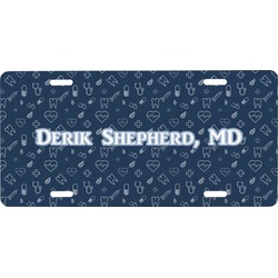 Medical Doctor Front License Plate (Personalized)