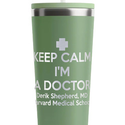 Medical Doctor RTIC Everyday Tumbler with Straw - 28oz - Light Green - Single-Sided (Personalized)