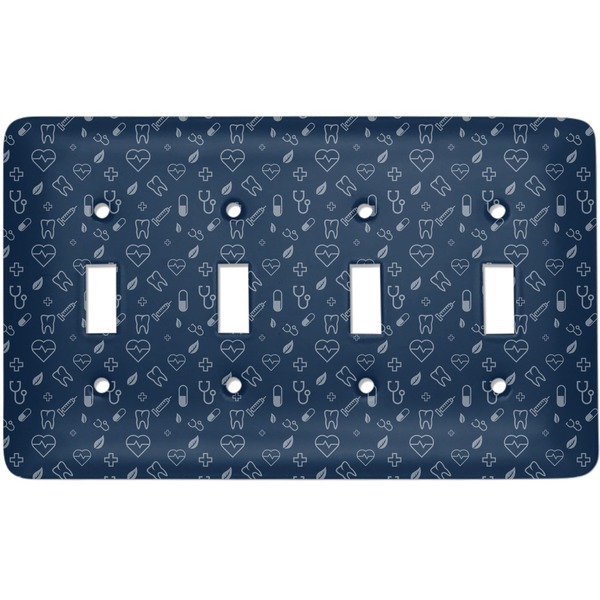 Custom Medical Doctor Light Switch Cover (4 Toggle Plate)