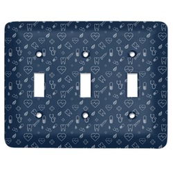 Medical Doctor Light Switch Cover (3 Toggle Plate)