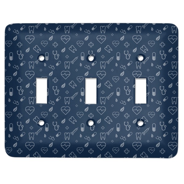 Custom Medical Doctor Light Switch Cover (3 Toggle Plate)