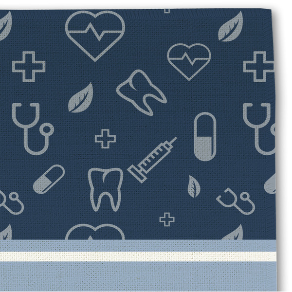 Medical Doctor Linen Placemat - DETAIL