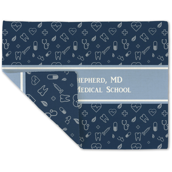 Custom Medical Doctor Double-Sided Linen Placemat - Single w/ Name or Text