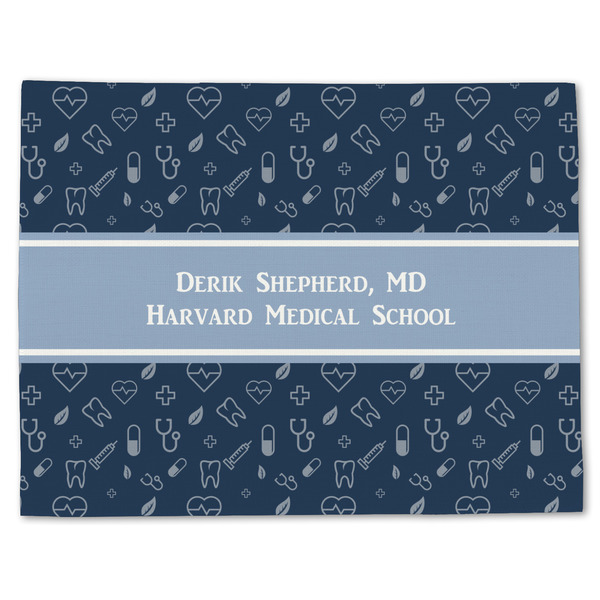 Custom Medical Doctor Single-Sided Linen Placemat - Single w/ Name or Text