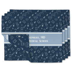 Medical Doctor Linen Placemat w/ Name or Text